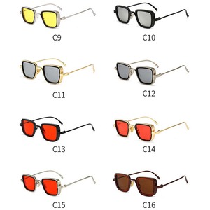 2023 <strong>New</strong> Arrival Fashion <strong>Style</strong> Retro Square Classical Metal Frame Men's Sunglasses Sun <strong>Glasses</strong> Men - Product Image 4