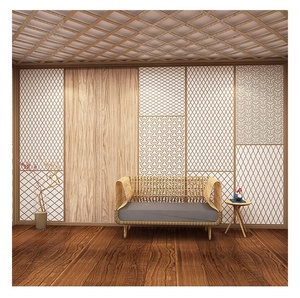 Murale da Parete Moderno con Motivo Geometrico in Seta per Ristorante Giapponese, Impermeabile, Facile da Installare, Design Grafico Personalizzabile - Product Image 3