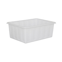Conteneurs en plastique durables et écologiques de 350 L, empilables et emboîtables, pour le stockage d'eau en entrepôt, vente en gros