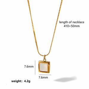 European American Cross Border <b>Titanium</b> Steel Pendant Necklace Women 18k Gold Plated Stainless Steel Jewelry Gift Heart Shape - Product Image 5