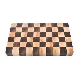 Tabla de cortar de tablero de ajedrez de madera de nogal negro y arce para cocina y uso doméstico Tabla de cortar de alimentos - Product Image 5