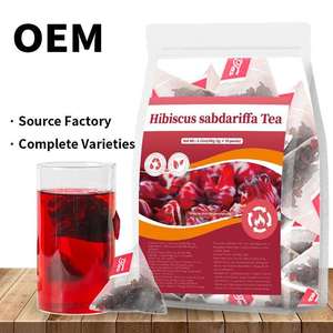 Sachets de thé aux fleurs d'<span class=keywords><strong>hibiscus</strong></span> sabdariffa séchées de qualité supérieure en gros – Boisson naturelle sans caféine à base de calyces - Product Image 2