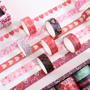 Personal isierte Valentinstag niedlichen Washi Tape Set gestanzte Papier band handgemachte Diy dekorative Aufkleber <span class=keywords><strong>Songdo</strong></span> Washi Tape - Product Image 4