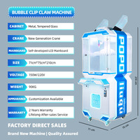 Machine à griffes mini arcade à monnayeur pour pincettes à clés et poupées, jouet interactif pour enfants destiné aux centres commerciaux
