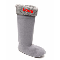 Bas extensibles en caoutchouc polaire unisexe OEM, chaussettes de pluie, coupe ras du cou, Wellie Welly, pour chaussures de pluie, thermique