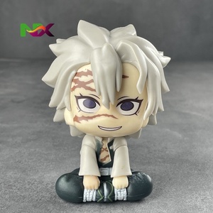 Figurines de collection Demon Slayer : Kanroji <span class=keywords><strong>Mitsuri</strong></span> et Shinazugawa Sanemi, version Q, postures assises, Piliers du Vent et Piliers de l'Amour - Product Image 2