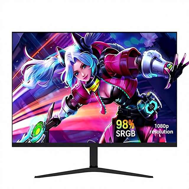 Cross-border Wholesale 24-inch Computer Monitor Desktop HD E-sports Borderless LCD Tension Nightmare Panel LED Backlight 144Hz