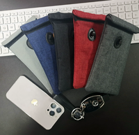 Sac Faraday pour clés de voiture, pochette anti-RFID bloquant le signal, protection antivol pour clé de voiture, pour smartphone, léger et portable