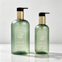Vente en gros de flacons en plastique de 300 ml, 400 ml, 500 ml avec pompe à pression pour gel douche, shampoing, après-shampoing, lotion, emballage et conteneur
