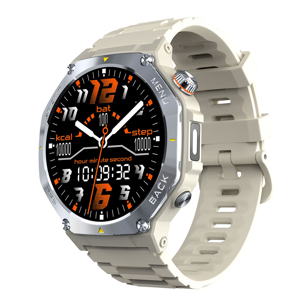 2026 V20 Relojes Smart Watch Flashlight 1.43inch Amoled Screen 30M Waterproof Barometer BT Call Outdoor Sports GPS Smartwatch