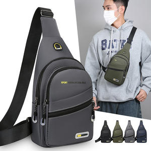 Sport Fashion Men's Chest <b>Bag</b> Nylon <b>Large</b> Capacity Breathable <b>Crossbody</b> <b>Bag</b> For Everyday Use Gray Black Green Blue - Product Image 4
