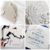 Cartes d'invitation de mariage de luxe en relief personnalisées, impression offset sur papier, pour cérémonie de mariage et banquet, marque Spese