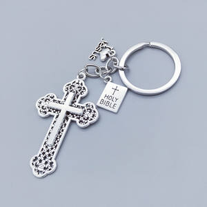 Cross Border para <span class=keywords><strong>Amazon</strong></span> Best Seller Hot Metal Biblia personaje placa llavero decorativo colgante regalo llavero lote - Product Image 4