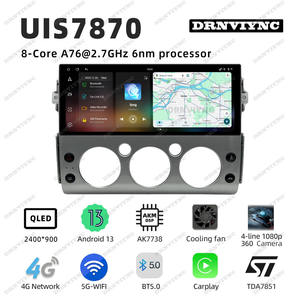 Autoradio Android 7870 12,3 pouces, écran tactile 2K, multimédia, Carplay, GPS, lecteur vidéo stéréo pour Toyota FJ Cruiser 2007-2013 - Product Image 4