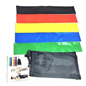 Bandes d'exercice Renoj, ensemble de 5 pièces, bandes de résistance en TPE pour la remise en forme à domicile, entraînement de force, yoga, pilates, étirements - Product Image 4