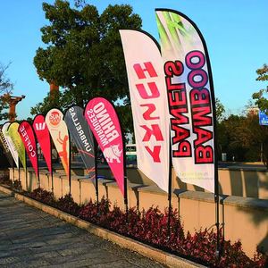 Admax ngoài trời Bali Bow Sail bay biểu ngữ swooper khuyến mãi tùy chỉnh in ấn Quảng cáo lông <span class=keywords><strong>Teardrop</strong></span> cờ bãi biển cờ - Product Image 5