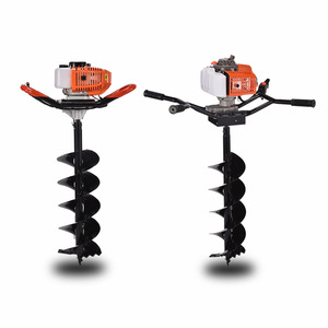 Tarière rotative industrielle et domestique en alliage d'aluminium, à moteur thermique 2 temps, pour la forage de trous dans la terre et le glace, et le creusement de trous pour poteaux - Product Image 2