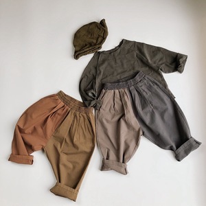 Leggings unisexes en coton et chanvre pour enfants, pantalon décontracté à empiècements style radis pour le printemps et l'automne, vêtements de mode pour bébés garçons et filles - Product Image 4