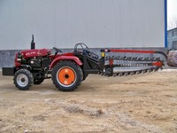 Zanjadora Agrícola para Tractor con Caja de Cambios y Engranajes, Potencia de 50-220 HP para Aplicaciones de Trabajo en Terrenos Super Bajos