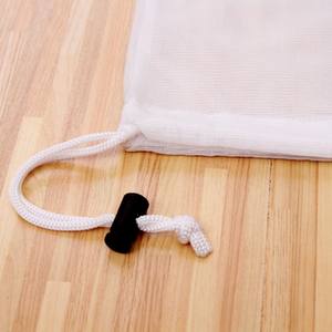 Bolsa de lavagem com cordão para lavanderia, sacola de rede para engrossar, sacola para lavar roupa, sacola de malha para máquina de lavar roupa, sacola para roupas - Product Image 6