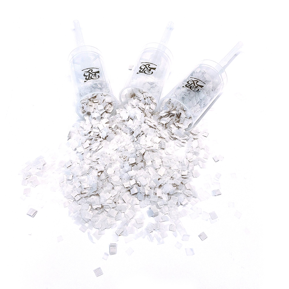 Экологически чистый биоразлагаемый пластиковый пуш-поппер с конфетти для свадебного декора от производителя