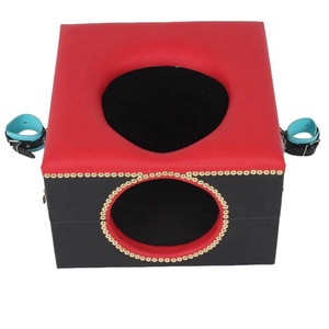 Drop shipping SM Sitting Face Boîte de suffocation du siège de la reine Enseigne l'esclave masculin Props Forced Gold Punishment Tools Theme sex toys - Product Image 5