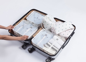 Bolsa de Almacenamiento de Equipaje de Viaje de Gran Capacidad, Juego de 6 Cubos de Embalaje para Viajes, para Mujeres, Hombres y Niños - Product Image 5