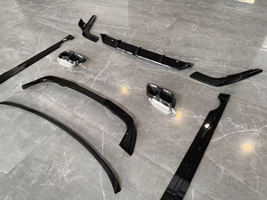 X7 G07 kit LCI Aero nero lucido diffusore posteriore minigonne laterali con labbro anteriore spoiler G07 LCI kit aero con punte di scarico - Product Image 6