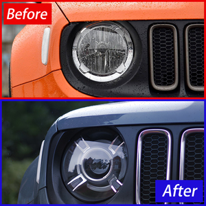 Conjunto de lámparas delanteras de coche para <span class=keywords><strong>Jeep</strong></span> <span class=keywords><strong>Renegade</strong></span> 2016-2021 actualización nueva lente de proyector de faro automático LED accesorios de alta calidad - Product Image 6