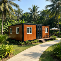 Maison conteneur extensible, pièce préfabriquée mobile, structure légère en acier isolée pour l'hébergement touristique en station balnéaire de montagne