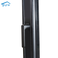 Fenêtre à battant en aluminium à triple vitrage de style moderne NFRC Fenêtres tournantes à écran inclinable en acier inoxydable à cadre étroit de conception simple