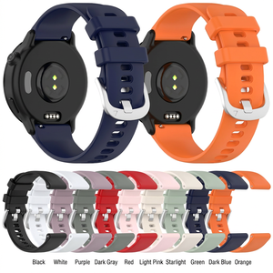 Compatible avec les bracelets de montre en silicone <span class=keywords><strong>Garmin</strong></span> <span class=keywords><strong>Vivoactive</strong></span> <span class=keywords><strong>5</strong></span> et 6 (18/20/22 mm) et les bracelets de montre <span class=keywords><strong>Garmin</strong></span> S50 - Product Image 1