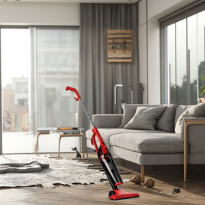 Aspirapolvere Ciclonico Elettrico Senza Sacco Portatile con Filtro HEPA, Contenitore Polvere 0.6L, Potenza di Aspirazione 200+ AW, Autonomia 90 Minuti - Product Image 1
