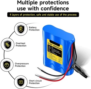 แบตเตอ<span class=keywords><strong>ร</strong></span>ี่ลิเธียม11.1V 3000mAh สำหรับแผงโซลาร์วิทยุ<span class=keywords><strong>กล้อง</strong></span>ถ่ายวิดีโอออ<span class=keywords><strong>ร</strong></span>์แกนอิเล็กทรอนิกส์พัดลมขนาดเล็กแบตเตอรี่ Li-ion 12V - Product Image 4