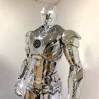 Figura de Héroes de Marvel, escultura de resina, estatua de Iron Man, escultura de fibra de vidrio, decoración, personaje de Anime, Robot Man Deco