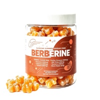 Bonbons gélifiés OEM au complexe de berbérine avec cannelle de Ceylan et berbérine HCL pour le métabolisme et la santé intestinale, 60 unités