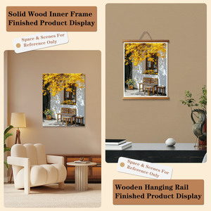 Pintura por Números, Pintura al Óleo DIY, Paisaje Otoñal de Ginkgo, Decoración de Pared para el Hogar - Product Image 6