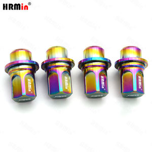 HRMin Gr.5 alliage de titane Ti-6Al-4V arc-en-ciel <span class=keywords><strong>antivol</strong></span> roue écrous de blocage écrou en titane M14 * 1.5 pour voiture de course <span class=keywords><strong>Land</strong></span> <span class=keywords><strong>rover</strong></span> - Product Image 4