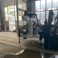 90-300mm diamètre de forage remorque type diesel mobile forage de puits, perceuse à eau