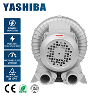 مروحة دوامية بمحرك نحاسي نقي معتمدة من CE وRoHS طراز Yashiba HG-750/HG410-75AD4 بقوة 0.75 كيلو واط و220 فولت، مضخة أكسجين وتفريغ عالية الضغط OEM