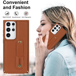 Funda <span class=keywords><strong>de</strong></span> teléfono <span class=keywords><strong>de</strong></span> cuero para <span class=keywords><strong>Samsung</strong></span> Galaxy S23 Ultra S22 Plus <span class=keywords><strong>A13</strong></span> A04S M13 A52 A53 A14 A34 funda <span class=keywords><strong>de</strong></span> muñeca <span class=keywords><strong>de</strong></span> bolsillo con cordón - Product Image 3