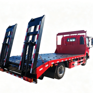 รถบรรทุกพื้นเรียบ 8x4 ดีเซล 50 ตัน สำหรับขนส่งเครื่องจักรหนัก 6x2 6x4 รถบรรทุกพื้นเรียบสำหรับขนส่งสินค้า พร้อมระบบอุปกรณ์บันได - Product Image 1
