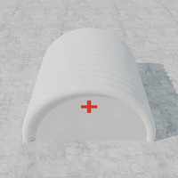 Tente d'urgence médicale gonflable sur mesure, imperméable, coupe-vent et résistante au soleil, installation facile pour hôpital de campagne, abri et secours