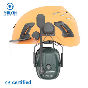 保護無線イヤーマフサポートセーフティキャップ内蔵DMRトランシーバー内蔵通信SNR30dB NRR24dBインターホンイヤーマフ - Product Image 4