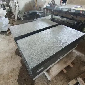 Lempengan granit abu-abu permukaan dipoles untuk paving lantai eksterior interior