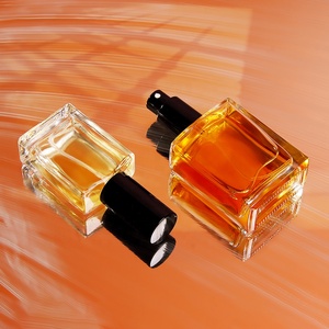 Bán Buôn Sang Trọng Rõ Ràng Quảng Trường 30Ml 50Ml 100Ml Sương Mù Tốt Chai Xịt Thủy Tinh Với Bìa - Product Image 5