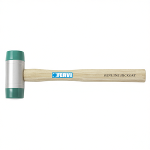 Fervi Mallet Genuine Hickory Handle 16 Oz Steel Head <b>Hammer</b> - Product Image 2