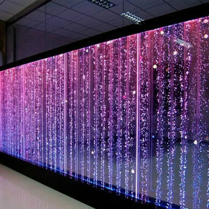 Custom Digital LED <strong>Water</strong> Curtain Fountain Programmable Graphic Rain Curtain <strong>Indoor</strong> Outdoor <strong>Water</strong> <strong>Feature</strong> - Product Image 1