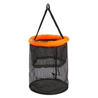Filet de pêche flottant pliable portable, flottant et anti-affouillage, pour la pêche aux leurres en ruisseaux et rivières sauvages, seau à poissons vivants, équipement de pêche en maille