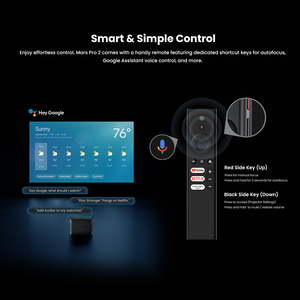 Google TV11 dangbei MARS Pro 2 atom Netflix video chiếu 4K rạp hát tại nhà siêu ngắn ném Máy chiếu 4K 3D laser chiếu - Product Image 6